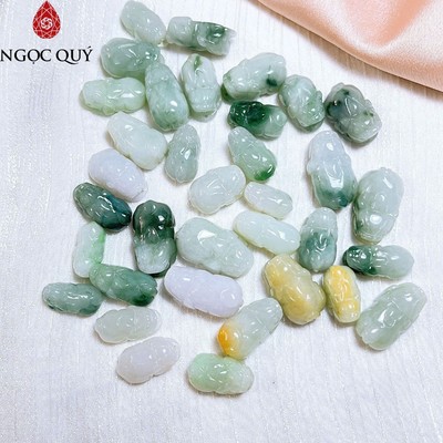Mặt dây chuyền tỳ hưu đá cẩm thạch ngọc phỉ thúy type A ( tặng kèm dây đeo) - Ngọc Quý