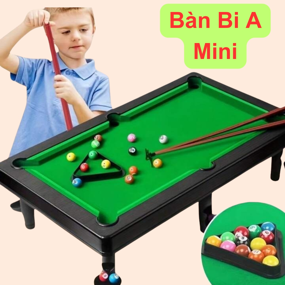 Đồ Chơi Bàn Bida Mini Trẻ Em Năng Động Cho Bé Chơi Đội Nhóm, Giải Trí Sau Giờ Học Căng Thẳng