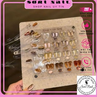 Set mắt mèo Jiao yan she Tone Nâu Ghi Hot 16 màu Mẫu Mới.