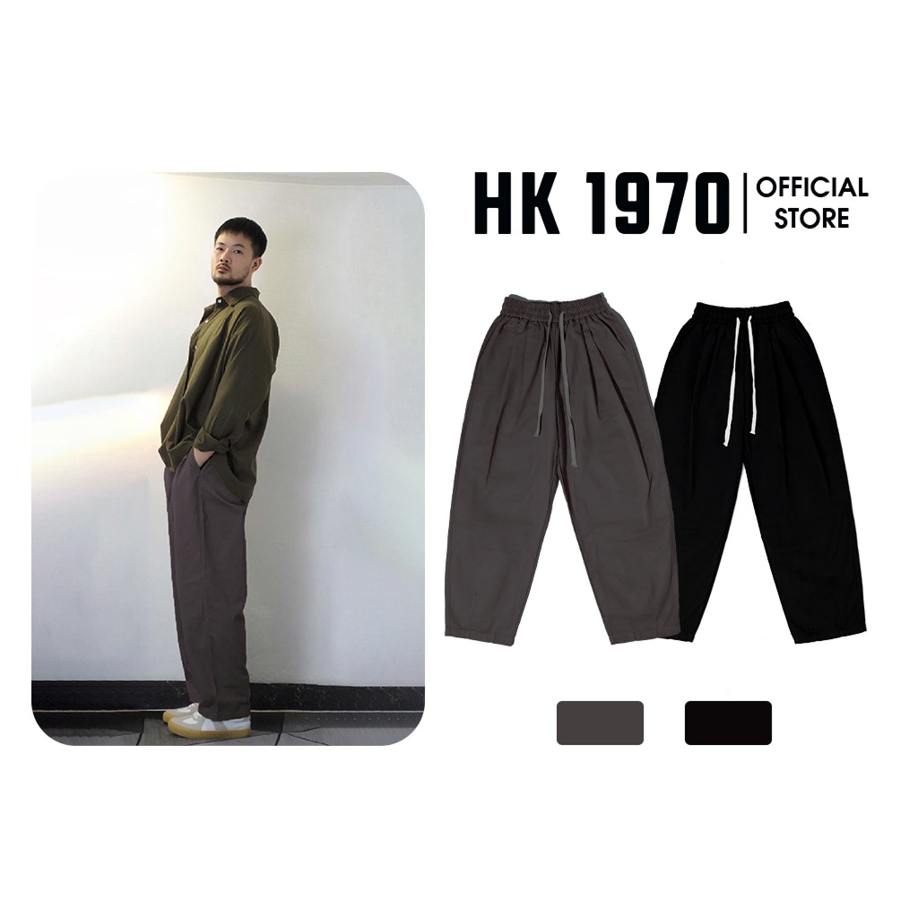 Quần Kaki Ống Rộng Xếp Ly Lưng Cao Co Giãn Chất Vải KaKi Mềm Phong Cách Retro Hàn Quốc Q182