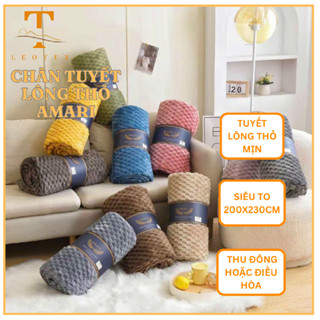 Chăn Tuyết Tăm Kẻ Muji Xuất Nhật - Chăn Tuyết  Amari 4 Mùa - chăn lông thỏ tuyết mềm mại 200x230cm