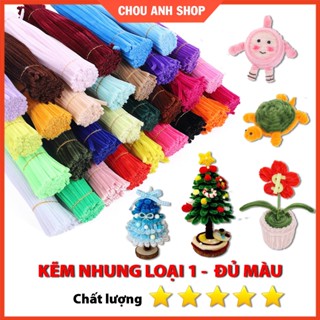 SET 100 Cành Kẽm Nhung Loại 1 Nhiều màu Làm Hoa Handmade, Đồ Trang Trí Decor, Đồ Chơi - ChouAnh Shop