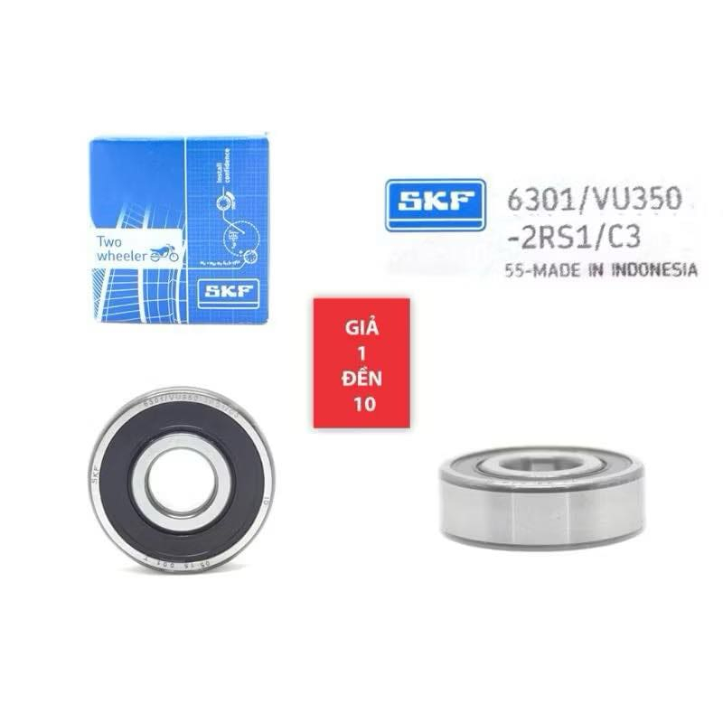 Bạc đạn vòng bi SKF 6301 VU350-2RS1/C3 bánh trước sau cùi dĩa SKF