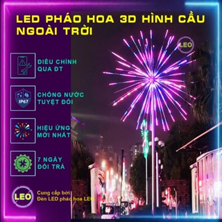 Đèn LED Pháo hoa trang trí ngoài trời 3D bộ đầy đủ có âm thanh - Vua đèn LED