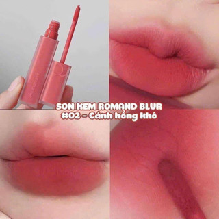 Set son ROMAND BLUR FUDGE TINT 02 + Chì kẻ viền môi - LAMII BEAUTY