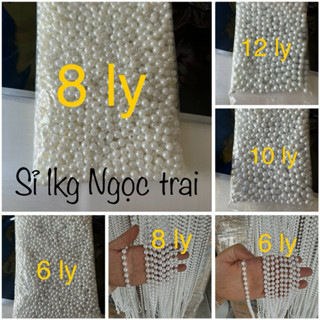 sỉ hạt ngọc trai nhựa 1kg trang trí tiệc , bó hoa