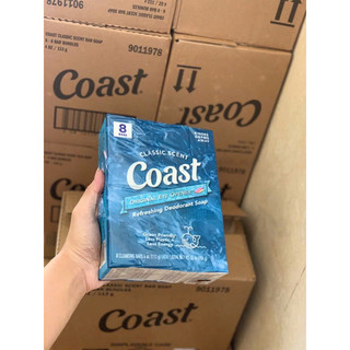Xà bông Coast cục (lốc 8 cục) -907g