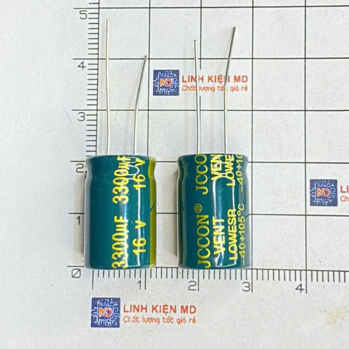Tụ 16v 3300uf tụ tần số cao JCCON (Combo 3 con)