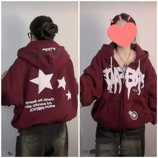  KHOÁC hodie Áo KHOÁC NỈ HÌNH NGÔI SAO  áo nỉ mũ nỉ cotton lót bông Áo dài tay mũ 2 lớp dày dặn tay bồng siêu hot 