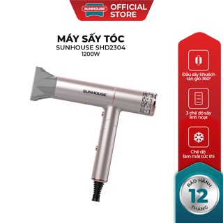 Máy sấy tóc Sunhouse SHD2304 - Công suất 1200W - 2 chế độ nhiệt, 1 chế độ gió mát - Tay cầm có thể gấp gọn