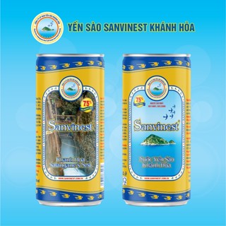 [Thùng 30 lon 190ml, 7.5% yến sào] Nước Yến sào Sanvinest Khánh Hòa