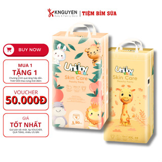 Tã/bỉm UNIJOY BABY Quần/Dán Unijoy Skin Care cao cấp, chống tràn chuyên đêm dành cho bé yêu 0-35kg