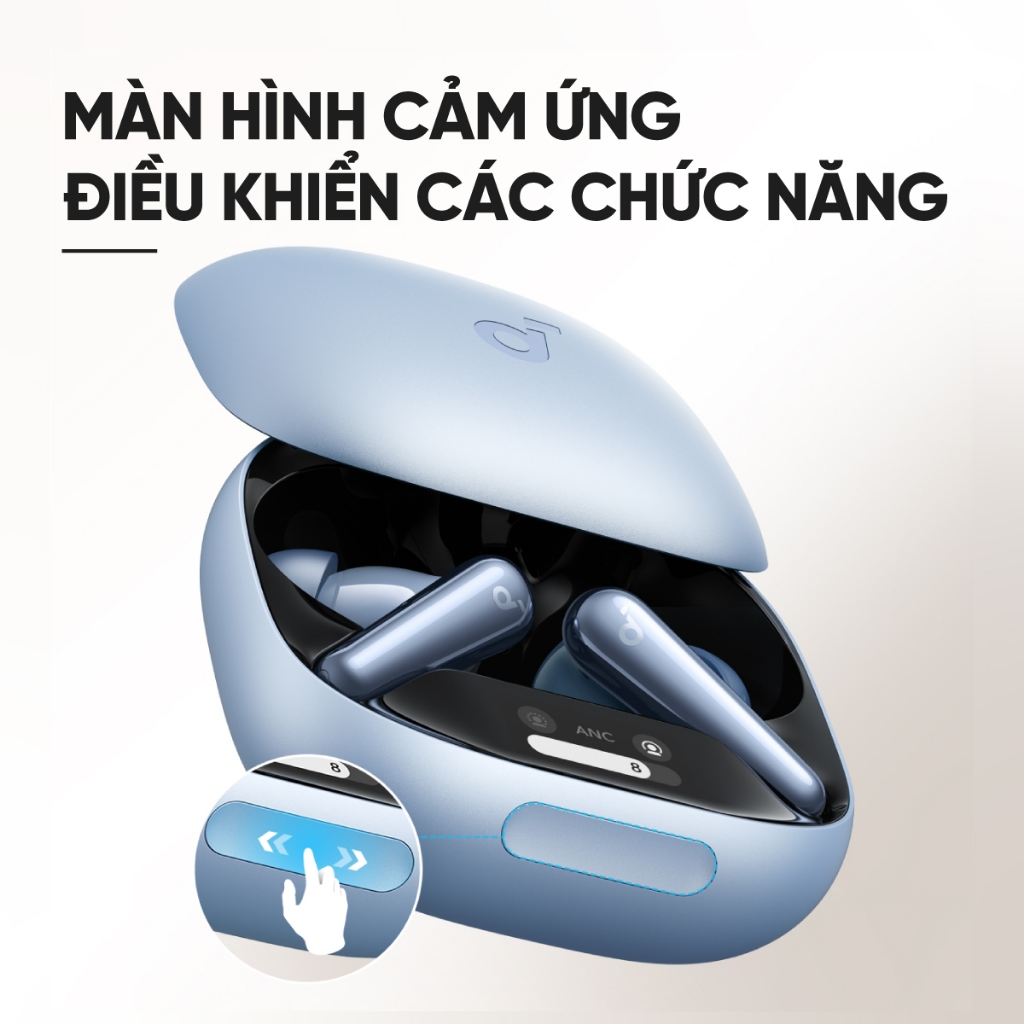 Tai nghe bluetooth soundcore Liberty 4 Pro | Chống ồn ANC 3.0 | Màn hình cảm ứng | Tích hợp phiên dịch | BigBuy360 - bigbuy360.vn