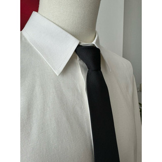 Áo sơ mi trắng tay dài nam đơn giản [Oxford White Shirt]