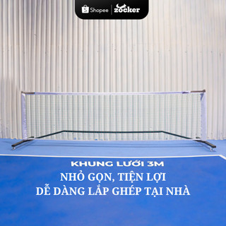 Bộ Khung Lưới Pickleball 3M Tập Luyện Tại Nhà, Nhỏ Gọn Tiện Lợi, Dễ Dàng Lắp Ghép, Di Chuyển