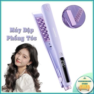  Máy Uốn Tóc Dập Xù Bấm Phồng Chân Tóc ,Tích Hợp Ion Bảo Vệ - Máy Dập Phồng Chân Tóc Nanomax 10 Chế Độ Nhiệt 