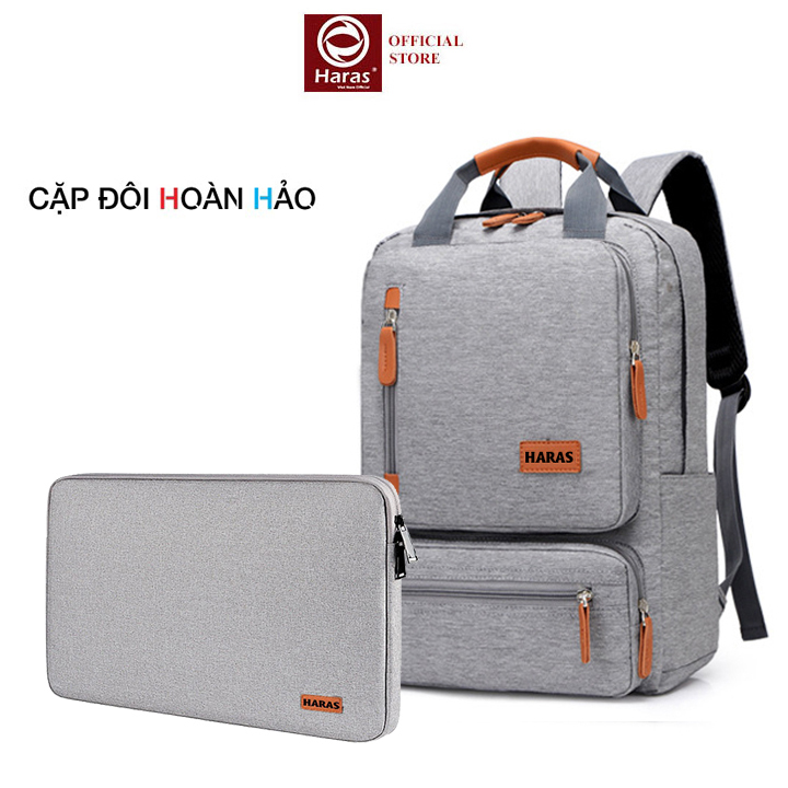 Combo Balo Laptop Cao Cấp Và Túi Chống Sốc Laptop HARAS HR262001