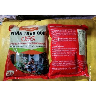 Phân trùn quế nguyên chất túi 2kg (dạng bột)