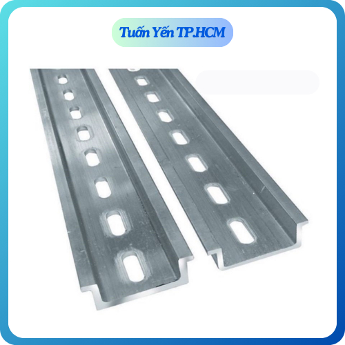 Thanh ray nhôm lắp CB - Thanh Din rail  chiều dài 1 mét