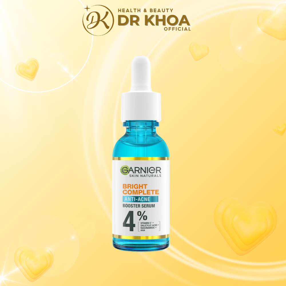 Serum Garnier Giảm Mụn Mờ Thâm Cho Da Dầu, Mụn 30ml