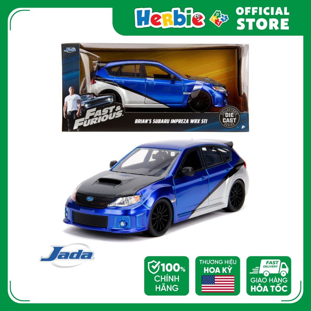 Đồ Chơi Xe Mô Hình JADA TOYS Fast & Furious Brian's Subaru Impreza WRX STI 1:24 Scale 99514 80131099