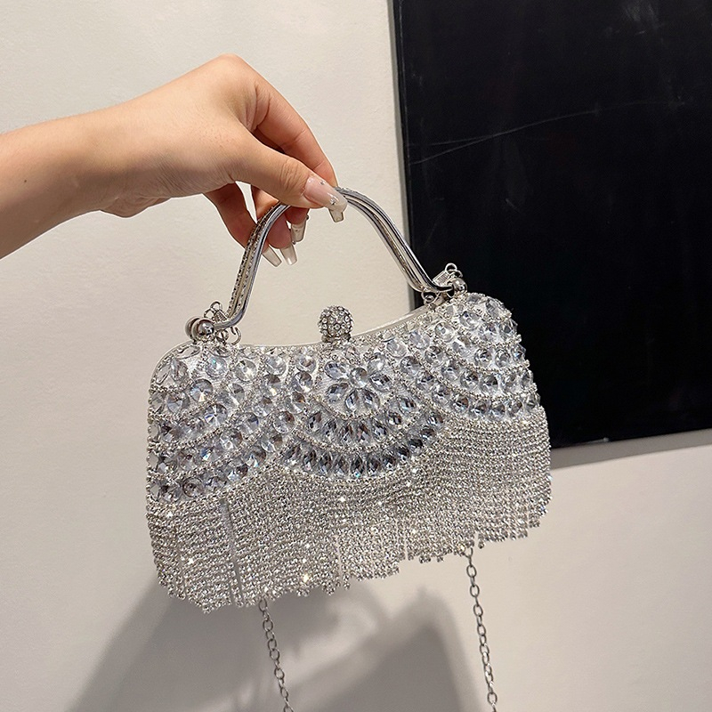 Clutch nữ cầm tay Túi dự tiệc đeo vai đính đá cao cấp LILA CDH37