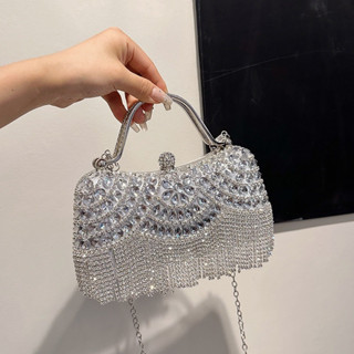 Clutch nữ cầm tay Túi dự tiệc đeo vai đính đá cao cấp LILA CDH37