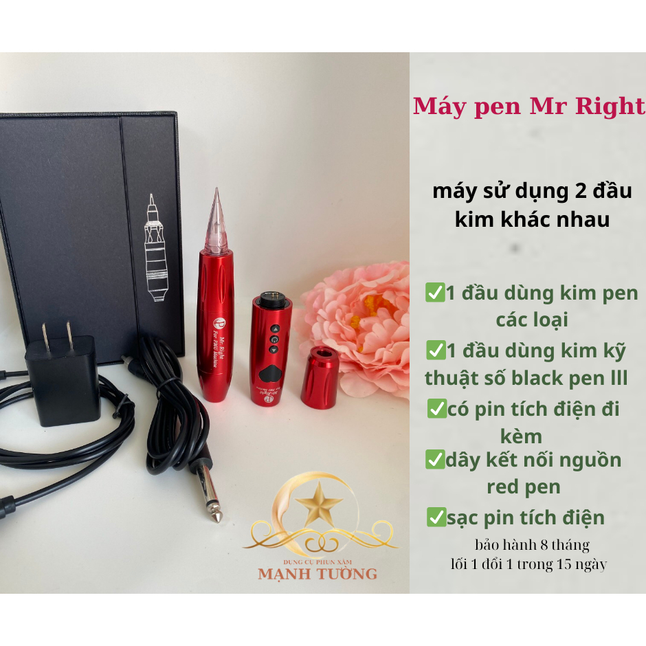 máy pen Mr Right có tích điện