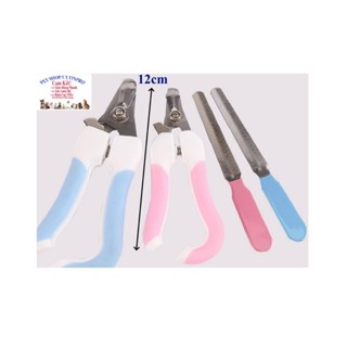 Kềm cắt móng Chó Mèo Kiểu cong Kèm dũa Kích thước 12cm Chất liệu thép không gỉ cao cấp Giúp móng thú cưng luôn sạch sẽ