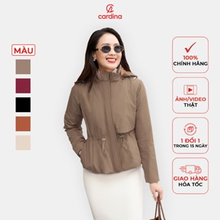 Áo parka nữ CARDINA chất liệu gió tráng poly 50D bền đẹp khả năng chống thấm nước và giữ ấm hiệu quả 4PKN01