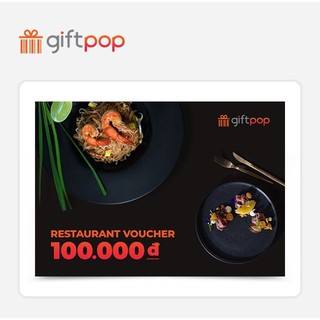 Toàn quốc [Evoucher] Phiếu quà tặng Ẩm Thực sử dụng cho các thương hiệu liên kết với Giftpop