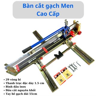 Bàn cắt gạch Men KMEO - Tặng 2 lưỡi cắt-29 vòng bi-thanh trục đặc dày 1,5cm-bảo hành 24 tháng