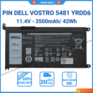  Pin Dell Vostro 3491 3501 3590 3490 3591 5490 5581 5481 3400 3401 3405 3500 YRDD6 ZIN mới 100% 