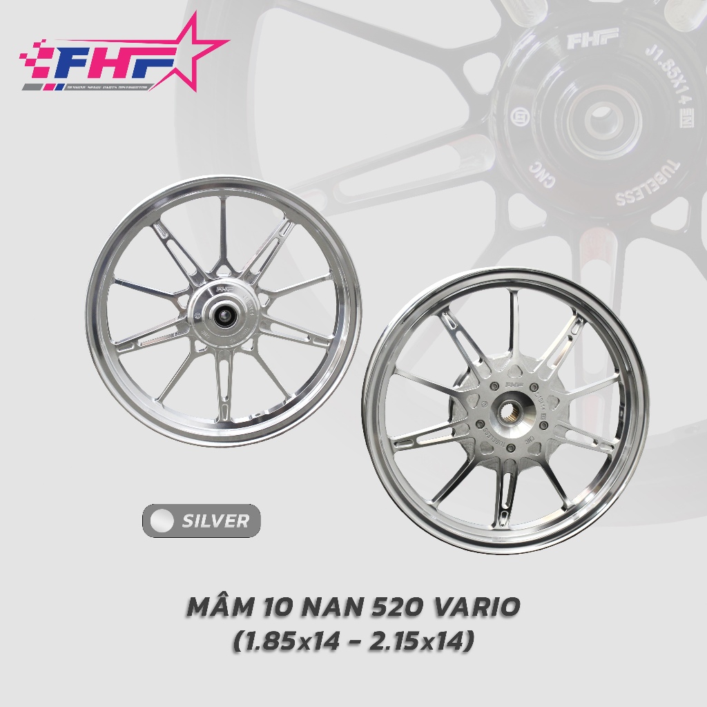 Mâm FHF CNC 3D Vario125 / Click125 / Airblade125