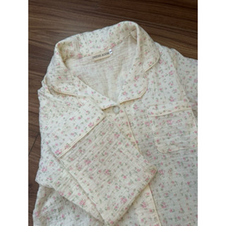 Đồ ngủ nữ Pijama tay dài quần dài mặc nhà chất liệu xô muslin hoạ tiết xinh xắn Pijama- Onene.room