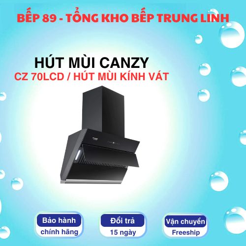 CZ 70LCD / HÚT MÙI KÍNH VÁT CANZY / điều khiển bằng cảm ứng, với 3 cấp độ hút khác nhau