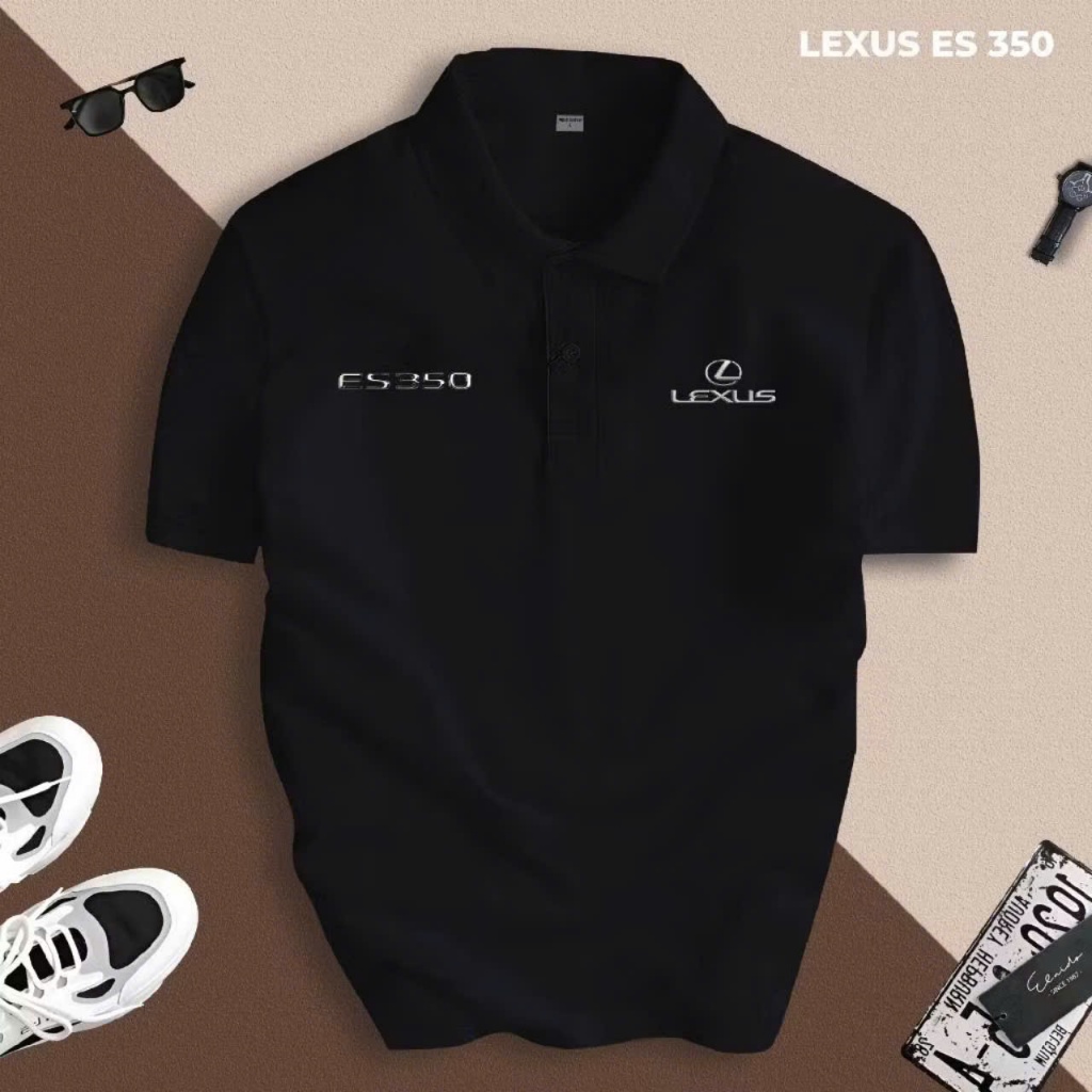 Áo Polo có cổ LEXUS 570, ES 350, LFA, LX600 Nam Nữ, thoáng mát, không bông xù trẻ trung, tay ngắn