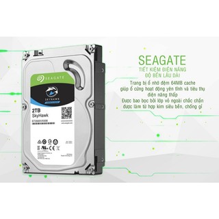 Ổ Cứng HDD PC 3.5" SEAGATE Skyhawk 2TB - Chuyên Camera phanphoisitoanquoc2020