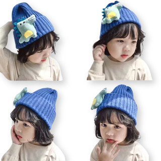 Mũ Len Cho Bé Trai Và Bé Gái, PK31A, Từ 1-5 Tuổi, 6 Màu, Trang Trí Con Khủng Long Dễ Thương, Giữ Ấm Bé Nhỏ Tuổi