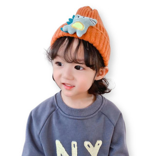 Mũ Len Cho Bé Trai Và Bé Gái, PK31A, Từ 1-5 Tuổi, 6 Màu, Trang Trí Con Khủng Long Dễ Thương, Giữ Ấm Bé Nhỏ Tuổi