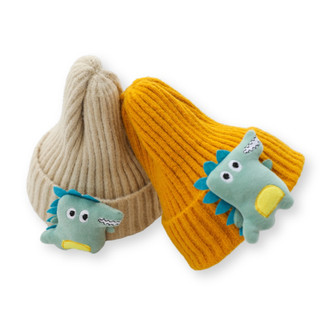 Mũ Len Cho Bé Trai Và Bé Gái, PK31A, Từ 1-5 Tuổi, 6 Màu, Trang Trí Con Khủng Long Dễ Thương, Giữ Ấm Bé Nhỏ Tuổi