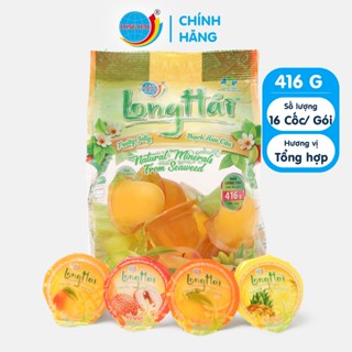 Thạch Rau Câu Long Hải Hương Vị Tổng Hợp Trọng Lượng Túi 416 G
