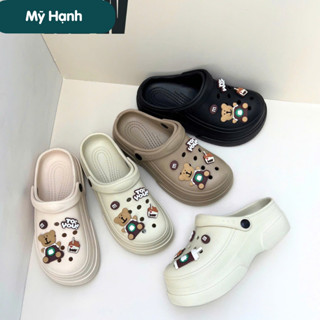 Dép Sục Nữ Gấu To You, Dép Cross Nữ Phong Cách Hàn Quốc Mềm Mại Thoải Mái Chống Trượt