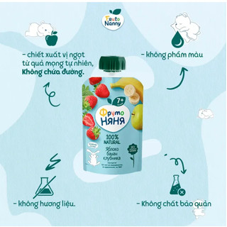Hoa quả nghiền Fruto Nga cho bé từ 6 tháng