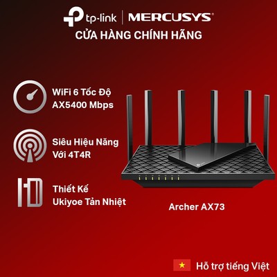 Bộ Phát Wifi TP-Link Archer AX72 / AX73 Wifi 6 Gigabit Băng Tần Kép AX5400