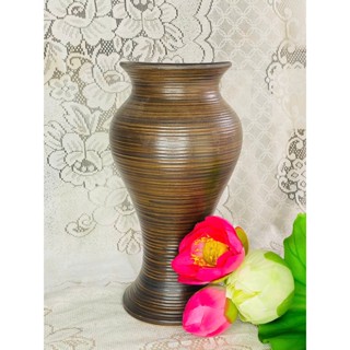 Bình Gốm Mộc Dáng Đèn, Độc Đáo, Cắm Hoa Đào, Hoa Mai, Hoa Ly, Hoa Sen, Decor, Trang Trí, Cắm Hoa