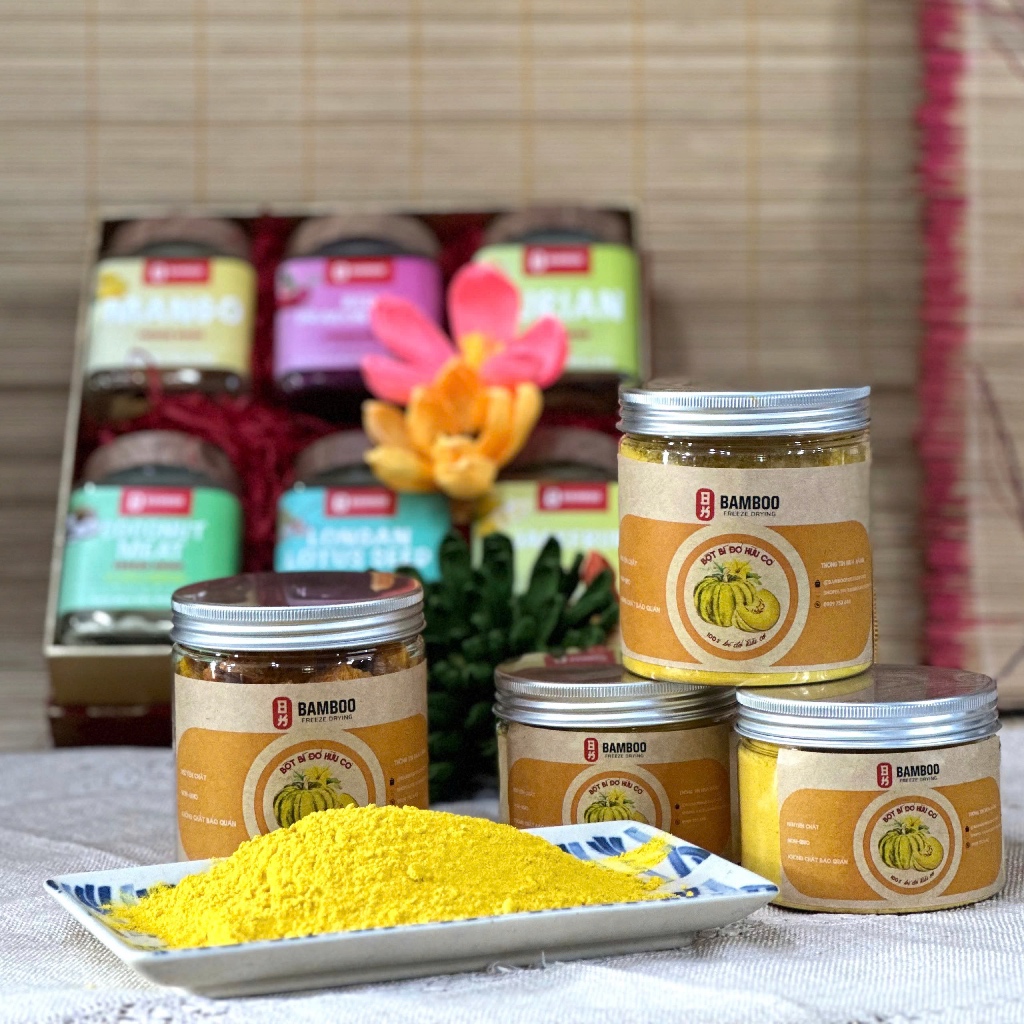 Bột bí đỏ hữu cơ - nguyên chất 100%