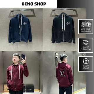 Áo Khoác Nỉ Nam Eo Vì Thêu Logo Đơn giản - Áo Khoác Nỉ Nam Nữ Lờ Vê Mặc Đôi Siêu Đẹp