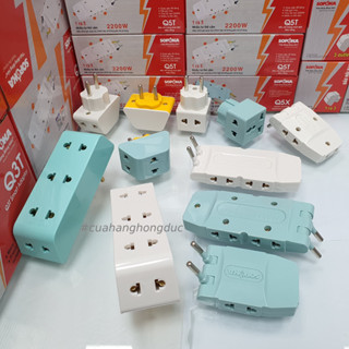 Phích cắm điện chia 2 chia 3 chia 5 P11 P12 P15 Q3 Q5 P25 SOPOKA