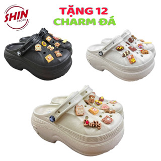  Dép Cross Nữ Đế Cao 9cm Sục Nữ Thời Trang Dép Band Mega Crush Clog Chống Trơn Trượt   CAO GÓT L2   